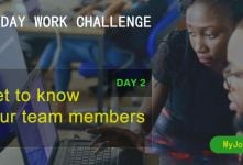 MyJobMag 30 Day Work Challenge: Day 2 - Get to Know Your Team Members
